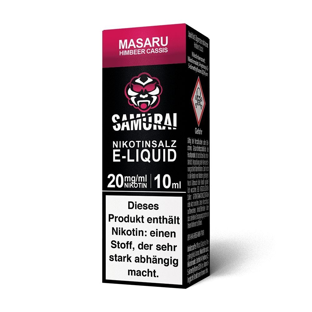 Liquid Masaru Himbeer Cassis 20mg - Samurai