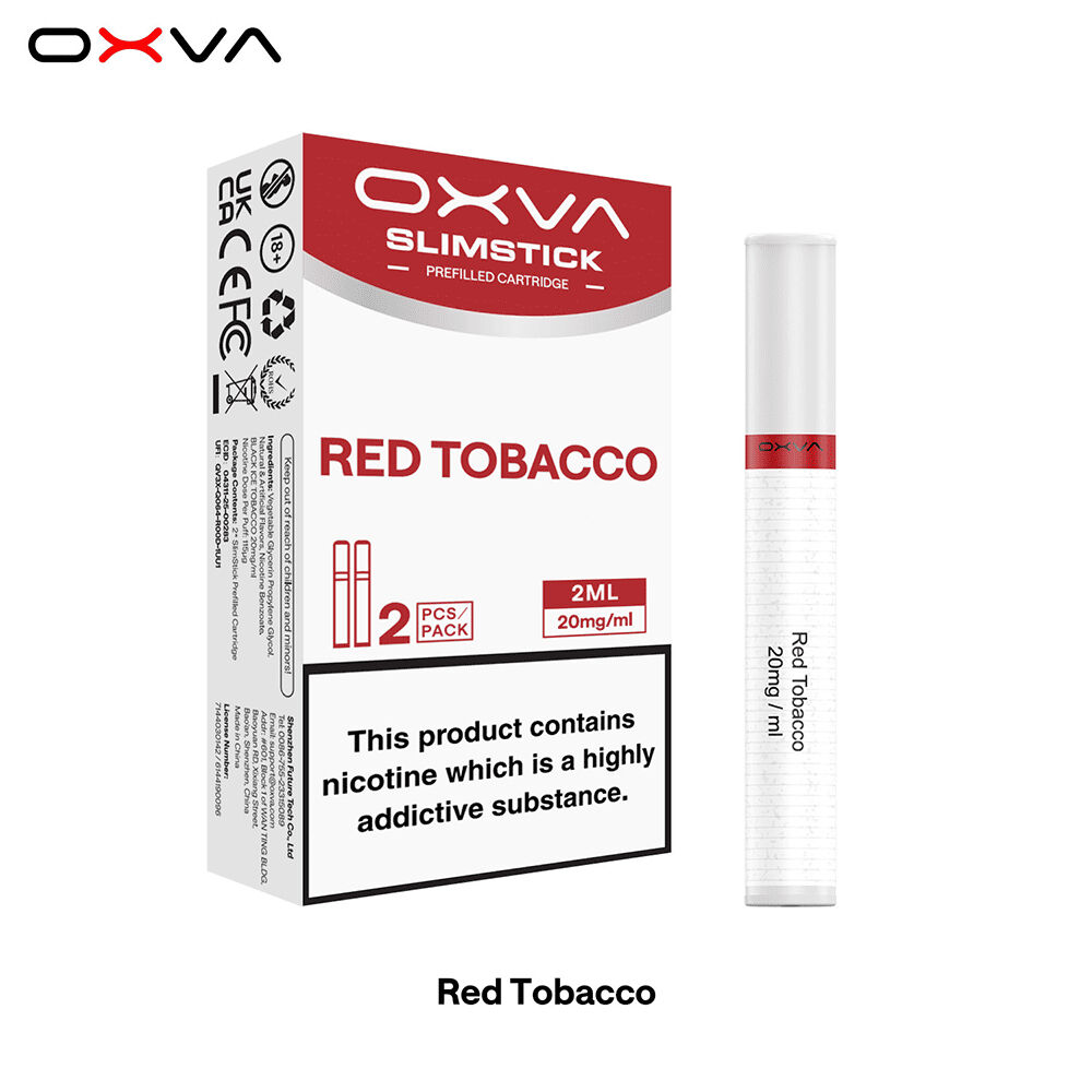 SLI119_2 Oxva Slimstick Pods - Red Tobacco 20mg