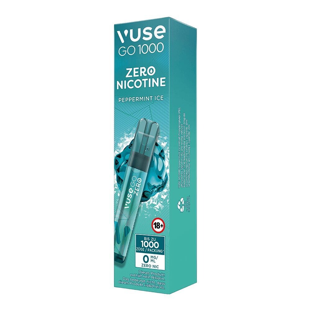 Peppermint Ice 0mg - Vuse GO 1000 Einweg