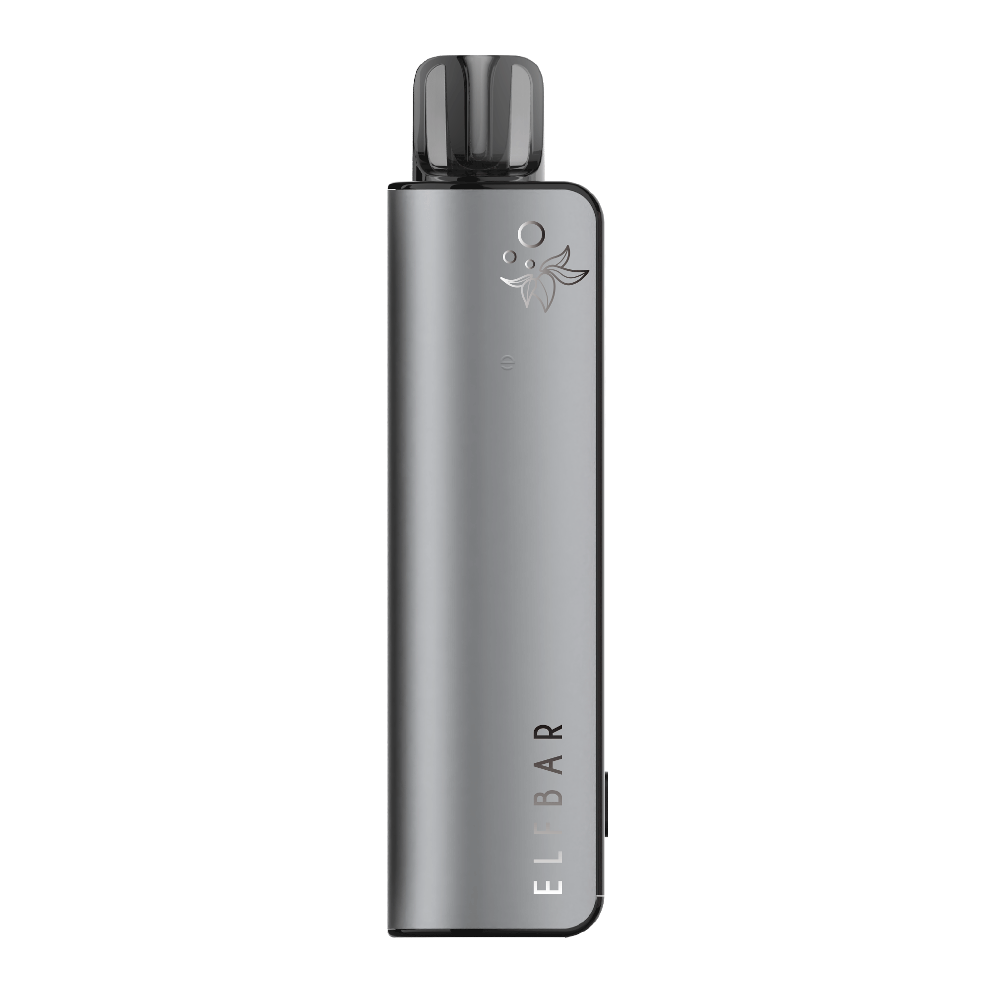 Elfbar Elfa Master Pod Kit Elfbar ELFA Master Pod Kit in Silber, schlanke Form mit schwarzem Mundstück und Logo auf der Vorderseite, seitlicher Schriftzug "ELFBAR"