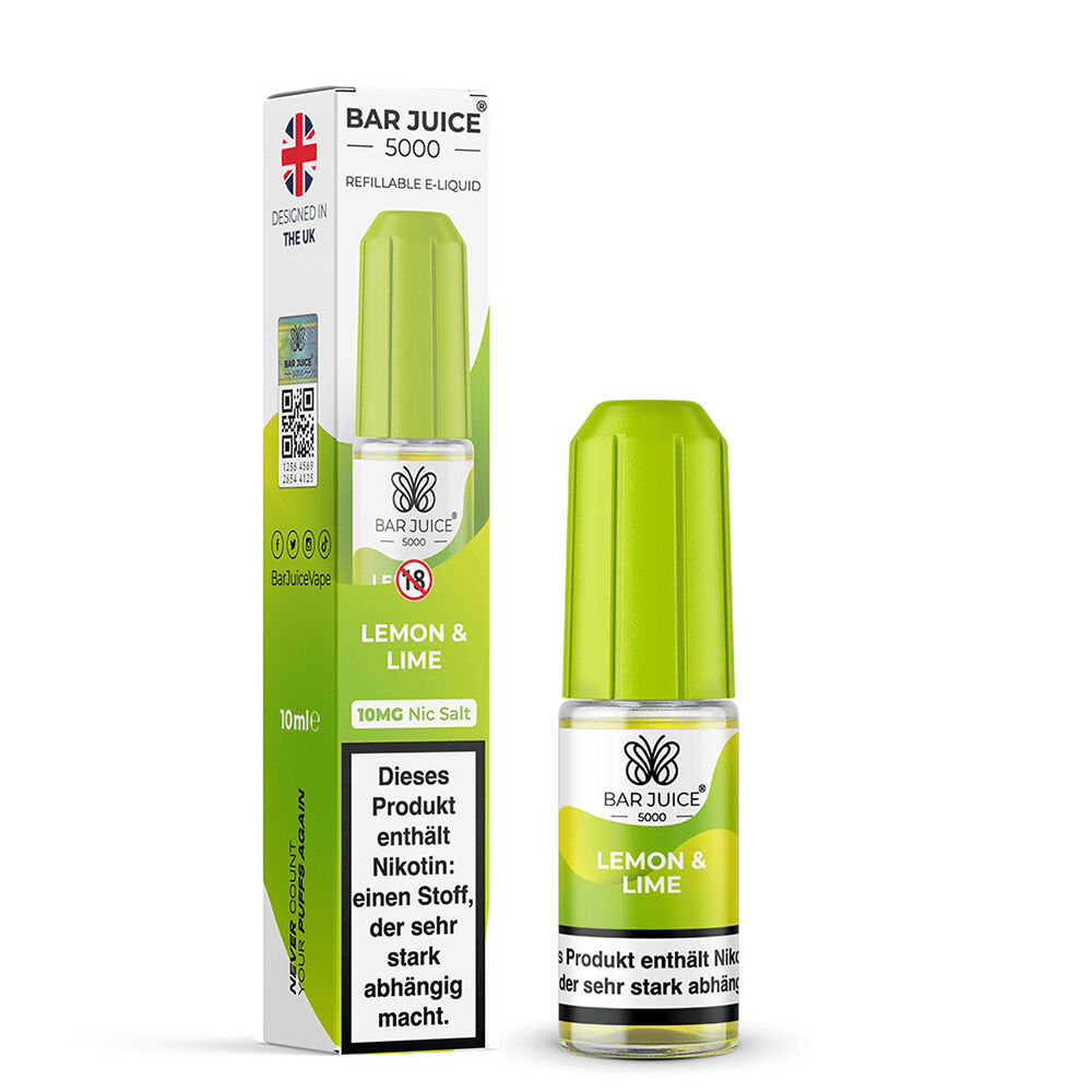 Bar Juice 5000 Nikotinsalz Liquid - Lemon Lime