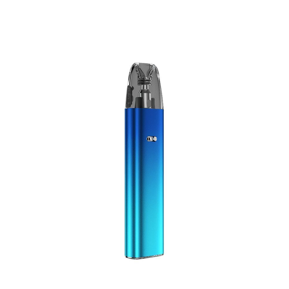 Voopoo Argus G2 Mini Pod Kit - Aurora Blue Voopoo Argus G2 Mini Pod Kit in Aurora Blue mit einem schimmernden Farbverlauf, durchsichtigem Mundstück und seitlichem Sichtfenster.