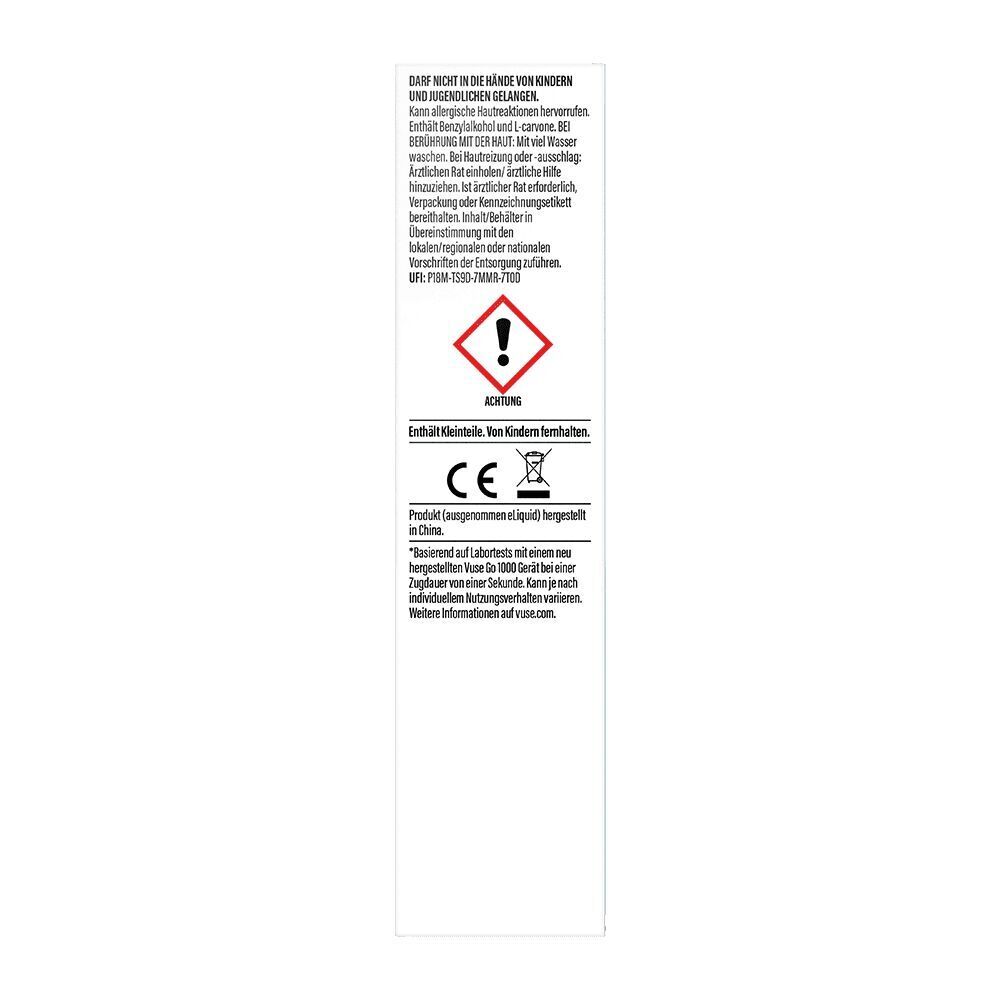 Vuse GO 1000 E-Zigarette - Peppermint Ice gnstig kaufen Vuse GO 1000 E-Zigarette - Peppermint Ice gnstig kaufen