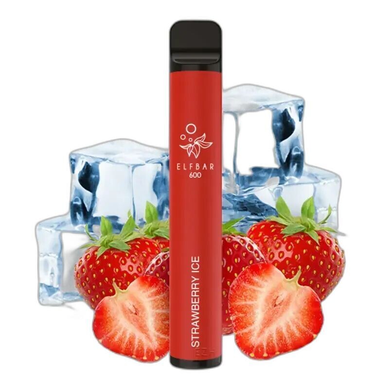 Elfbar 600 E-Shisha Strawberry Ice mit 20mg Nikotin