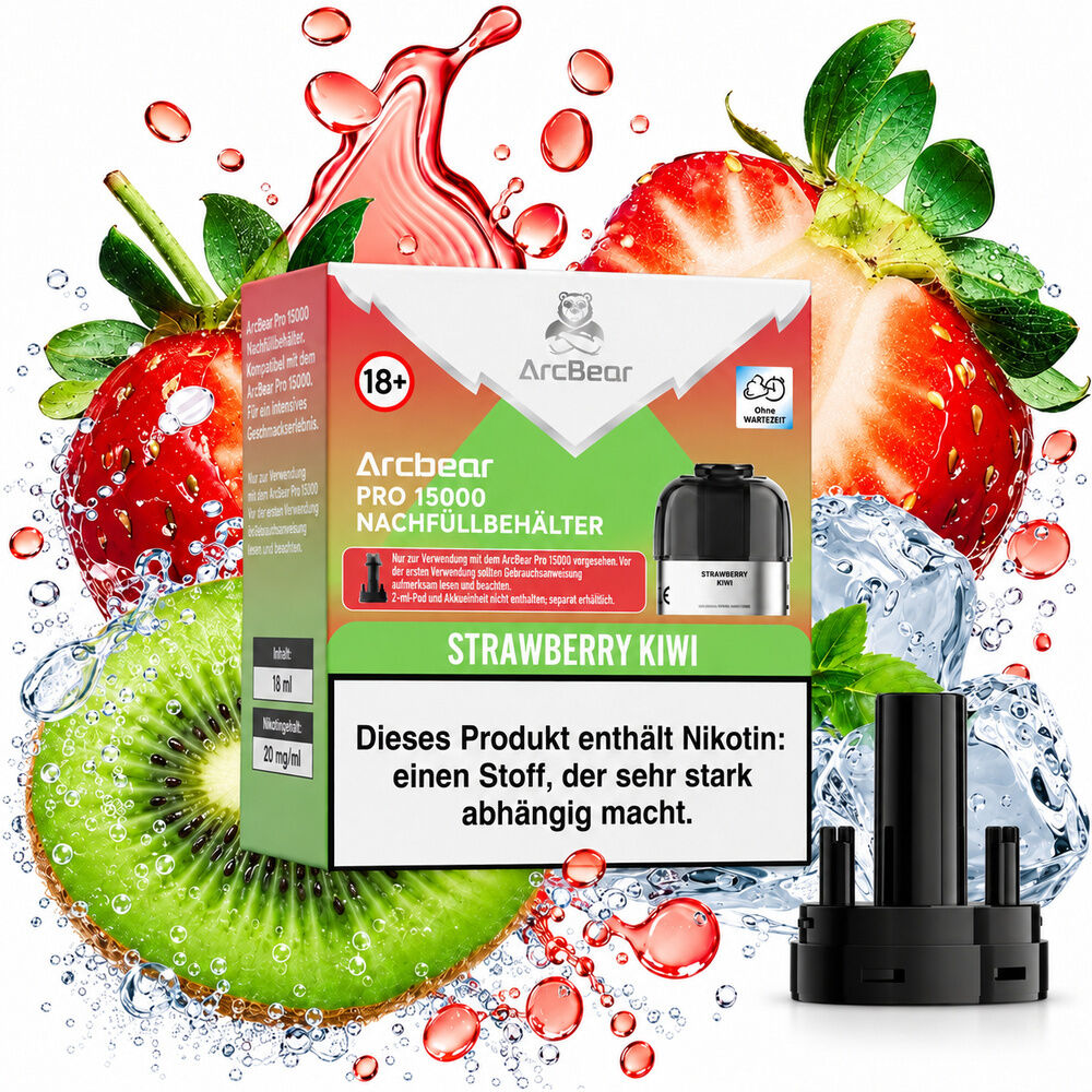 Arcbear Pro 15000 Pods - 20mg Nikotinsalz Arcbear Pro 15000 Pods - 20mg Nikotinsalz