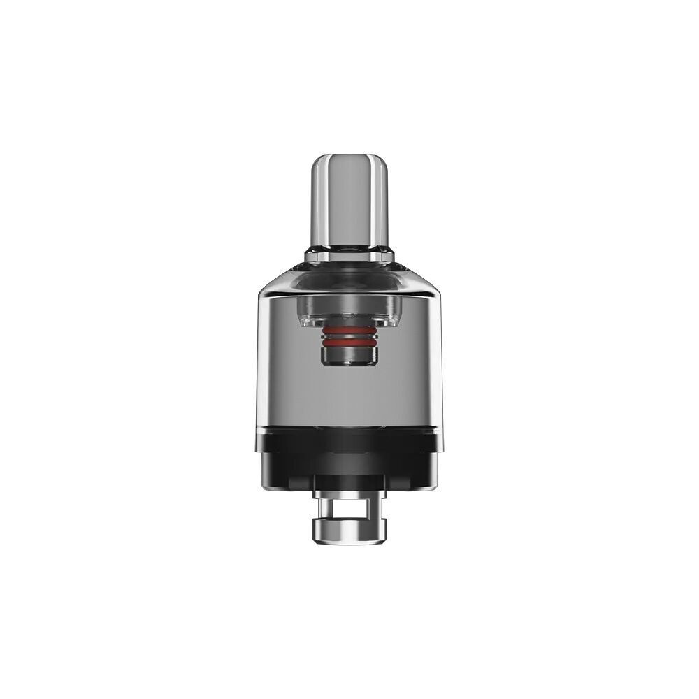 Vaptio Cosmo Prime Leerpod Vaptio Cosmo Prime Leerpod, silberne Kartusche mit durchsichtigem Körper und schwarzem Boden, sichtbare rote Dichtung im Inneren