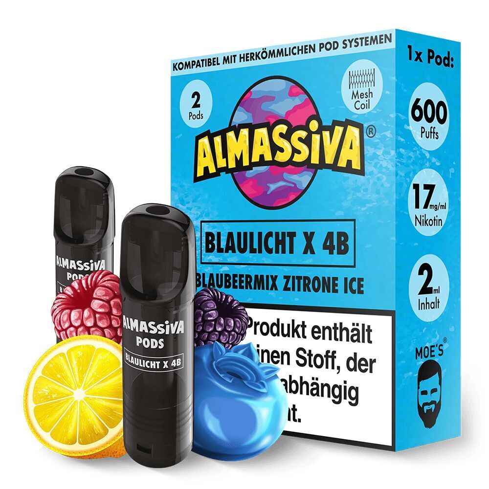 Al Massiva Pods Wenn der Mond 17 mg | 2er-Pack | ELFA Al Massiva Pods Wenn der Mond 17 mg | 2er-Pack | ELFA
