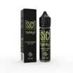 SIC Aroma Longfill-Flasche und Verpackung, Elderflower Tea Ice, 10 ml, schwarze Flasche mit grünem Text und Logo-Design.